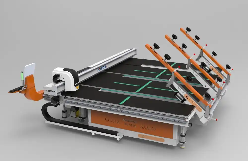 How does float glass cutting equipment integrate into automated production lines?